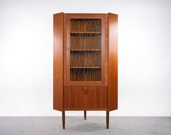 Danish Modern Teak Corner Cabinet - (327-080)