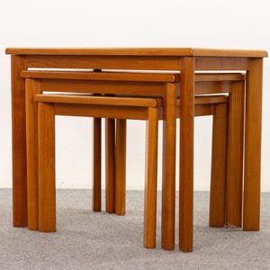 Teak Nesting Tables - (D1344)