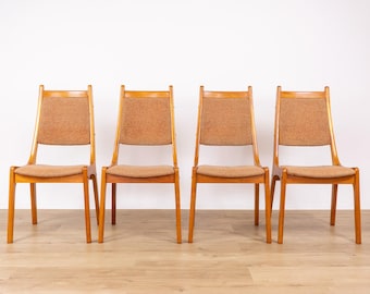4 Mid-Century Modern Teak Dining Chairs - (D1675)