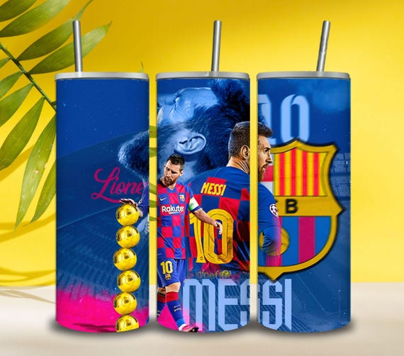 Lionel Messi Tumbler Wrap PNG | 20oz Skinny Tumbler Sublimation Design | Soccer Football Digital Download | Instant Download