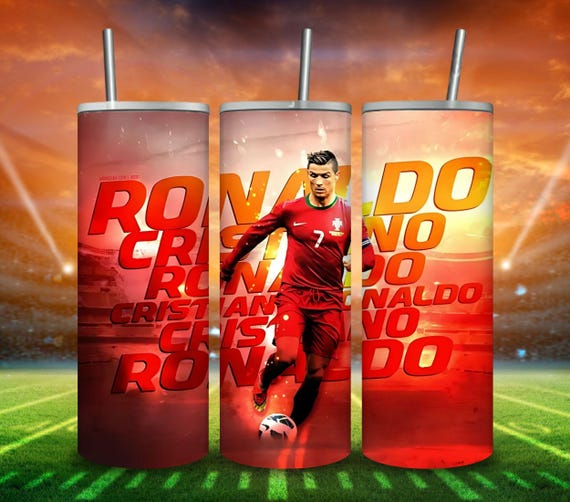 Cristiano Ronaldo Tumbler Wrap/ Manchester PNG – CR7 20oz Digital Sublimation Design for Sports Fans | Instant Download | Soccer Theme