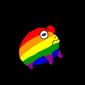 Pride frog Stickers