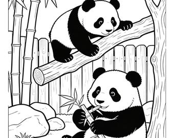 Printable Kids Coloring Pages A Day at the Zoo