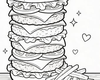 Printable Comfort Food Coloring Pages for All Ages