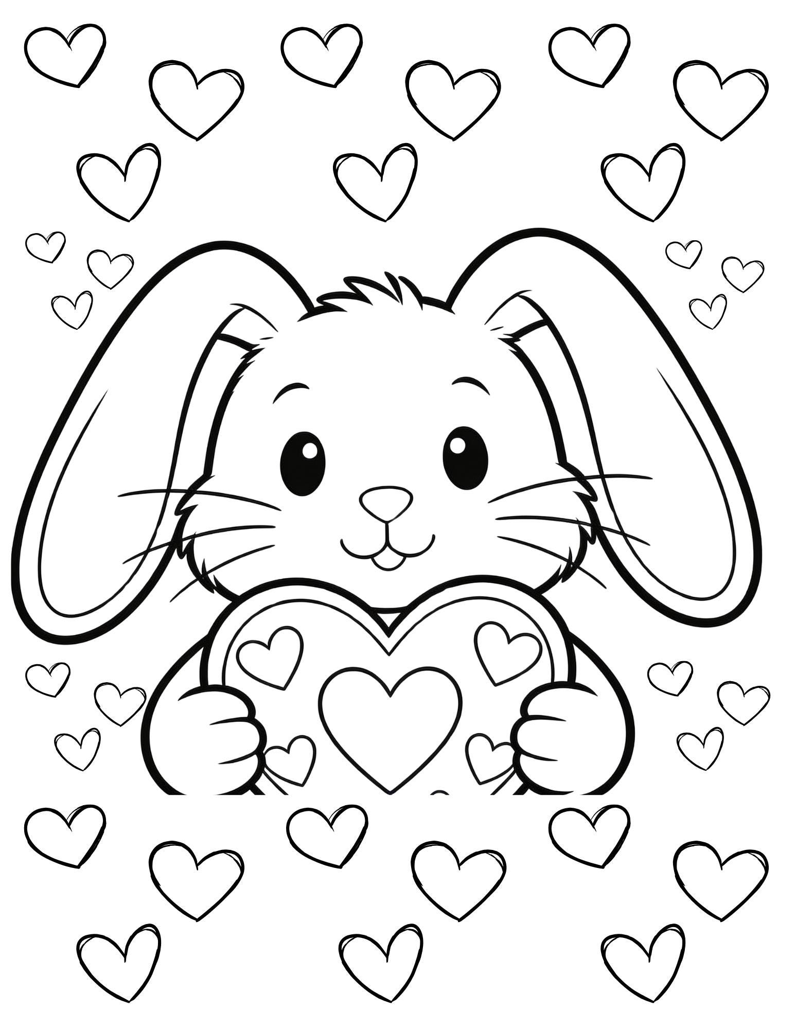 Printable Kids Valentine's Day Coloring Pages for School or Party - Etsy
