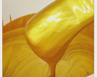 Hellgoldfarbe auf Wasserbasis, ungiftig, Echtgold-Finish