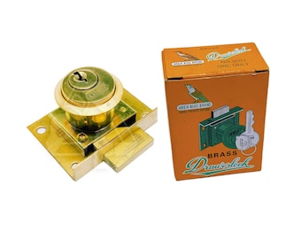 Seltene Original WREN 0501 BRASS Schubladenschloss Schrankschloss Schubladenschloss Schreibtischschloss