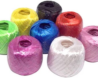crafts rope, Polypropylene Twine, Crafting cord Knitting supplies Crochet thread Craft supplies Polypropylene yarn Plastic rope 20m 43m