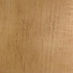 May include: Close-up of a light brown wooden surface with visible grain and subtle color variations. The wood has a natural, warm tone, with vertical lines and small dark spots adding texture. The surface appears smooth and well-finished.
