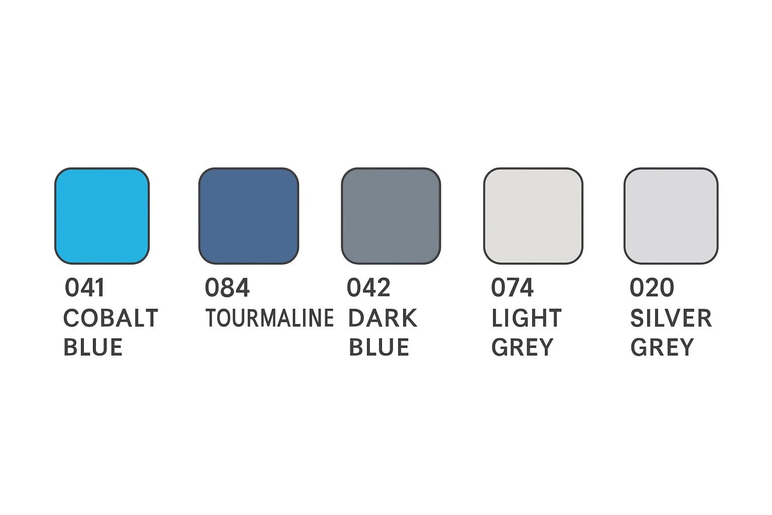 5 Color Kit Cement Pigment Powder Color Dye Concrete Mortar Cement ...