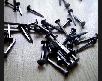 25mm 50pc Black Multipurpose Shoe Tacks 1 inch length Nails for Lasting Repairs Cobbler nails