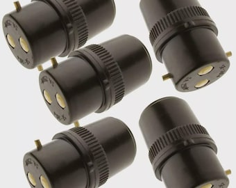 5 pc 3pc 2 pc 1pc B22 Bayonet Light Adaptor Plug Bc Bulb Holder Connector Lamp Socket Extension
