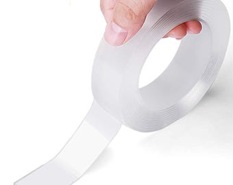 Fita adesiva dupla face resistente, fita de montagem nano extra grande 30 mm x 2 m