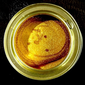 24k Bright gold paint 200 ml wood paint metal paint, Extremely lovely solvent based Glitter Paint !