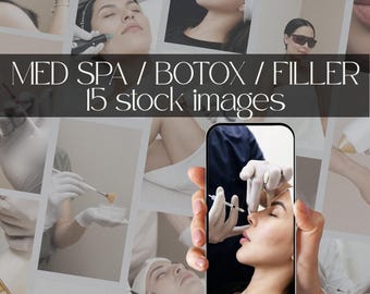 15 Neutral Med Spa Stock Photos, JPGs for Med Spas, Nurse Injectors, Botox Content, Social Media Branding