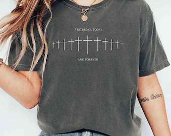 Comfort Colors® Faith Cross Shirt: Christian Bible Verse Unisex Tee BB10
