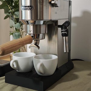 Drip tray &quot;Slim&quot; for Delonghi Dedica | Extra low for 2 cappuccino cups | Suitable for EC 685/885 | Gift for baristas