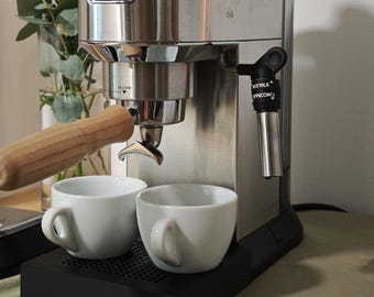 Vassoio raccogligocce magnetico "Slim" per DeLonghi Dedica | Extra basso per 2 tazze | Compatibile con EC 685/885 e Duo EC890.WI | Regalo per baristi