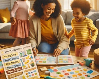 Family Cleaning Sticker Bundle | Chores for Kids & Adults | Printable Planner Stickers