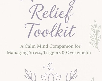 Kit imprimible para aliviar la ansiedad / Seguimiento de salud mental (descarga digital)