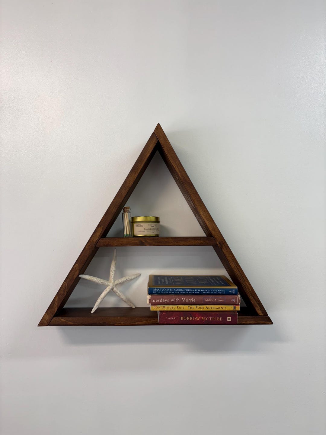 Triangle Shelf Rack Handcrafted Triangle Shelf - Etsy
