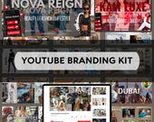 Editable YouTube Thumbnail Templates, Youtube Banner, Intro and Outro Designs, Editable Canva Template, Branding Kit, Digital Download