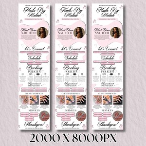 Pink Acuity Scheduling Template Nail Tech, Editable Canva Booking Website, Nail Stylist Acuity Scheduler Site, Luxury Nail Business Template