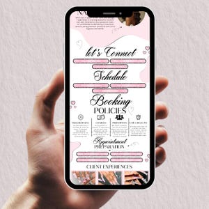 Pink Acuity Scheduling Template Nail Tech, Editable Canva Booking Website, Nail Stylist Acuity Scheduler Site, Luxury Nail Business Template