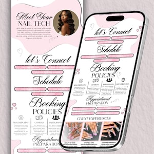 Pink Acuity Scheduling Template Nail Tech, Editable Canva Booking Website, Nail Stylist Acuity Scheduler Site, Luxury Nail Business Template