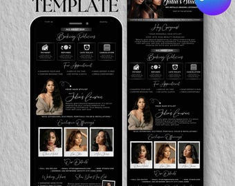 Dark Acuity Scheduling Template, Esthetician Acuity Booking Site, Nail Website Acuity Template, Hair Stylist Website, Luxury Acuity Template