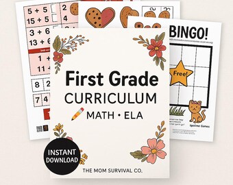 1st Grade Core Skills Pack | Sight Words, Reading & Math Printable — Worksheets