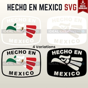Hecho En Mexico SVG, Mexican Pride Eagle Design Bundle (Digital Download)