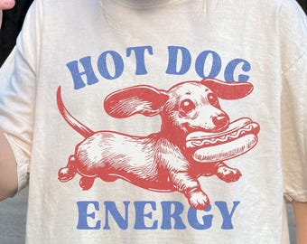 Dachshund shirt, Funny Dog Shirt, Comfort Colors, Hot Dog Shirt, Weiner dog lover, Weenie dog tshirt, Dog lover shirt, Dog Pun Shirt