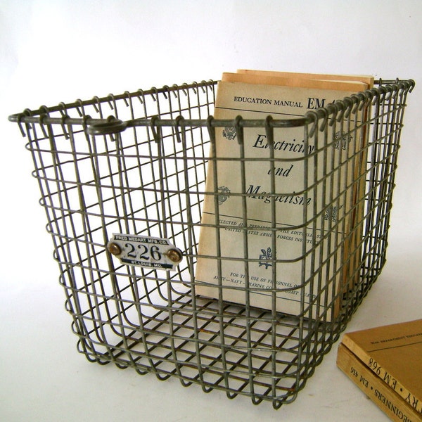Reserved  Vintage Locker Basket