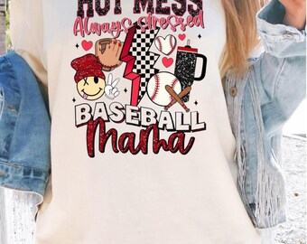 Camiseta de mamá de béisbol, camiseta de mamá de béisbol, camiseta de béisbol, temporada de béisbol, mamá de béisbol, camiseta linda de mamá de béisbol, camiseta de mamá de béisbol,