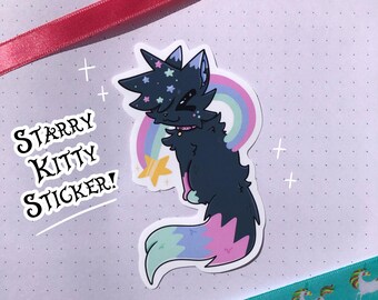 Starry Kitty Sticker!!!