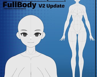P2U Full Body BASE for Drawing/custom/commission/vtuber/oc/adopt/ych ...