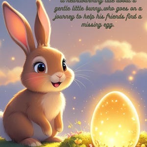 Izzy the Kind Bunny and the Lost Egg – A Heartwarming Spring Story for Kids Ages 2–6 | Gentle Bunny Adventure | Digital Children&#39;s Book