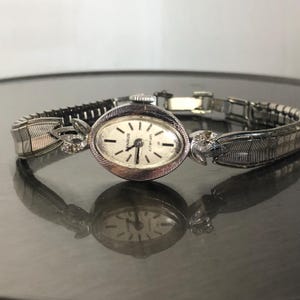 Vintage Benrus Citation 1206-318 Ladies Watch – Oval Face, Diamond Accents, 1/20 10K Gold-Filled, Manual Wind, Mid Century Cocktail Jewelry