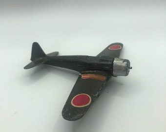 Mitsubishi A6M Zero Japanese Navy WWII Fighter Plane Mahogany Wood