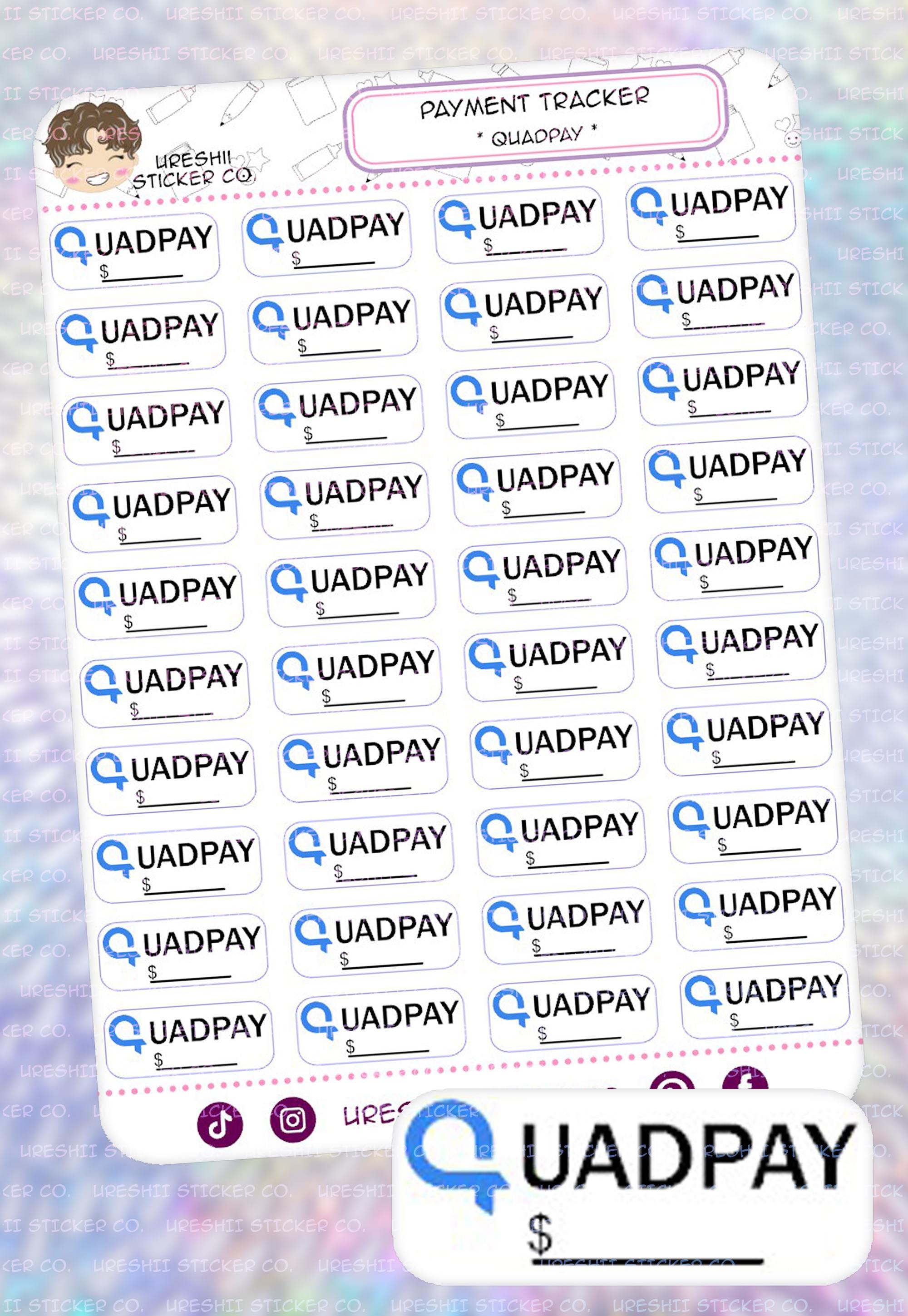 Payment Tracker Stickers: Afterpay, Quadpay, Sezzle, Affirm - Buy Now ...