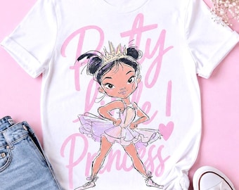 Girls Ballet Princess T-Shirt | Original Ballerina Graphic Tee, Kids Apparel