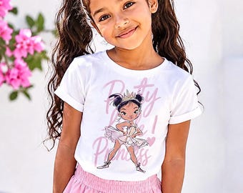 Princess Ballerina Shirt for Girls | Ballet Dance Graphic Tee for Everyday Wear