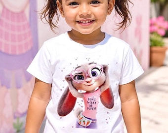 Judy Hopps Inspired "Don't Worry Be Hoppy" T-Shirt, Zootopia Bunny Fan Tee