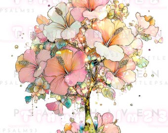 Blossom and Hidden World Trees PNG Bundle • 18 Transparent