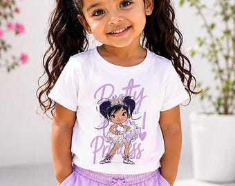Girls Ballet Dance T-Shirt | Princess Ballerina Kids Tee