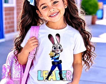 Judy Hopps Leader T-Shirt, Zootopia Inspired Bunny Police Tee