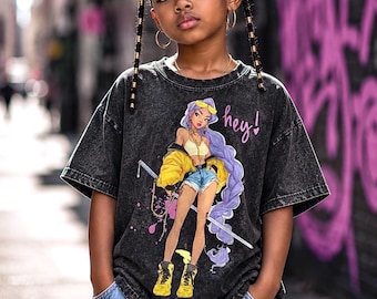 Girls Kpop Rumi Shirt, Korean Pop Anime Graphic Tee, Fan Apparel