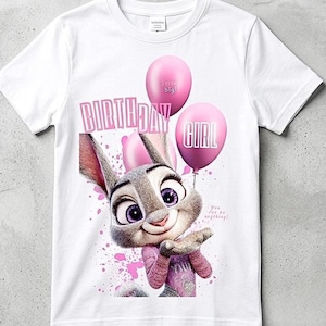 Birthday Girl Judy Hopps Inspired T-Shirt, Birthday Party Tee bild 8