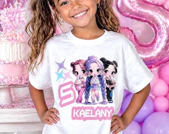 Custom KPOP Birthday Girl T-Shirt – Personalized K-Pop Fan Tee